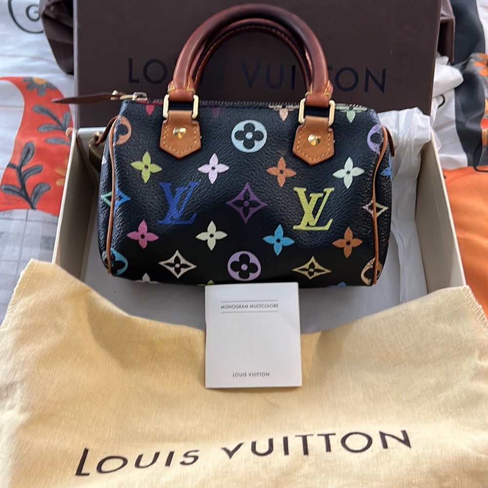 Authentic Vintage Louis Vuitton monogram multi color mini speedy -PRETTY❤️